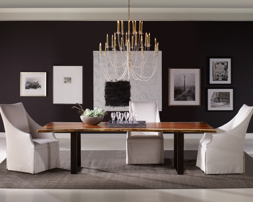 NC Furniture Manufacturer Century Furniture Live Edge Dining Room Setting